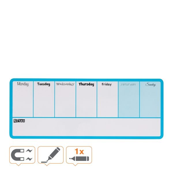 PLANNER MAGNETIC SAPTAMANAL 14*36 CM ALBASTRU NOBO – poza 3