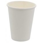 Pahare din carton alb 12oz d80mm  50 buc/set – poza 2