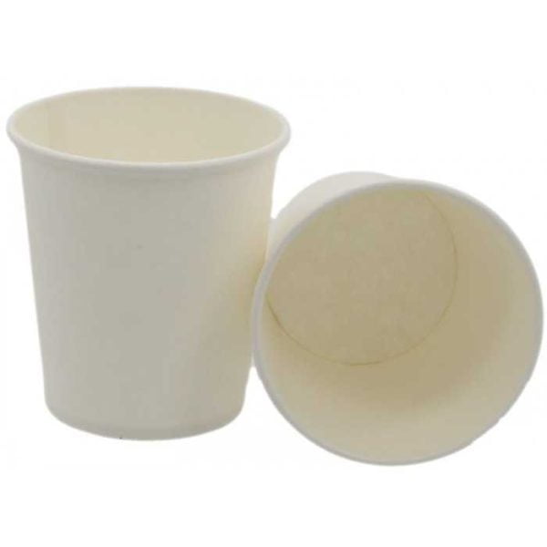 Pahare din carton alb 7oz d73mm  50 buc/set – poza 1