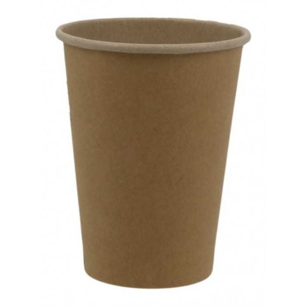 Pahare din carton kraft natur 14oz d90mm  50 buc/set – poza 2