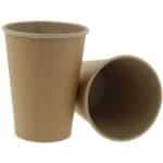 Pahare din carton kraft natur 14oz d90mm  50 buc/set – poza 1