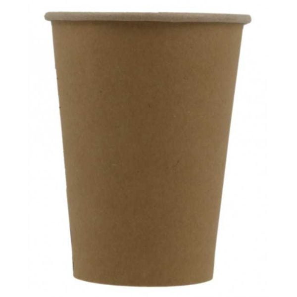 Pahare din carton kraft natur 14oz d90mm  50 buc/set – poza 3