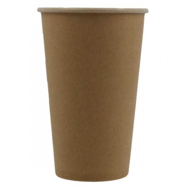 Pahare din carton kraft natur 16oz d90mm  50 buc/set – poza 2
