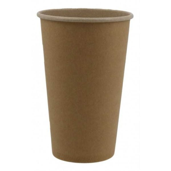 Pahare din carton kraft natur 16oz d90mm  50 buc/set – poza 3