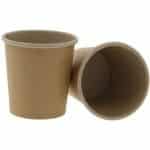 Pahare din carton kraft natur 4oz d62mm  50 buc/set – poza 1