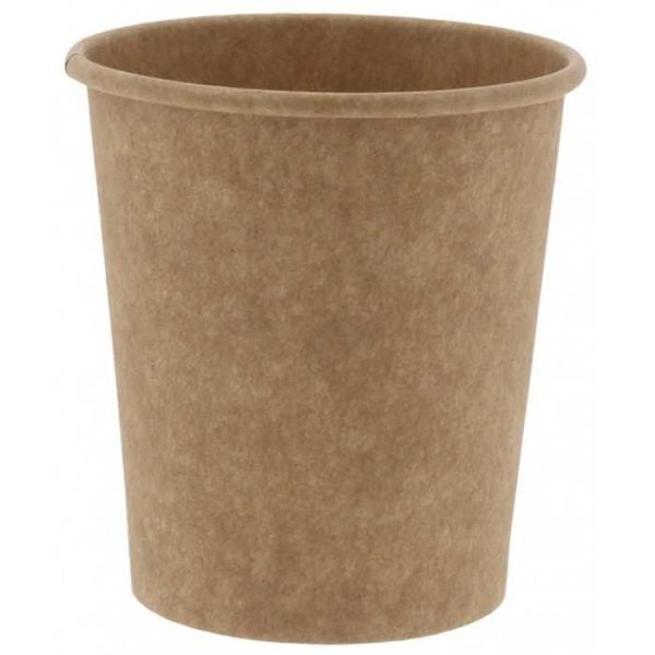 Pahare din carton kraft natur 7oz d73mm  50 buc/set – poza 2