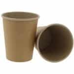 Pahare din carton kraft natur 8oz d80mm  50 buc/set – poza 1