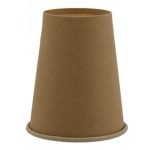 Pahare din carton kraft natur 8oz d80mm  50 buc/set – poza 3