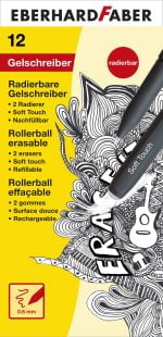 ROLLER 0.6MM NEGRU ERASE IT! EBERHARD FABER – poza 1