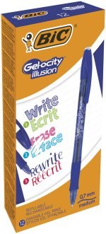 ROLLER 0.7MM ALBASTRU GEL-OCITY ILLUSION BIC – poza 3