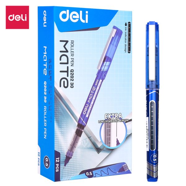 ROLLER FREE INK 0.5MM ALBASTRU DELI – poza 1