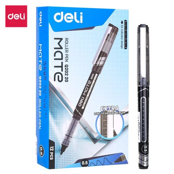 ROLLER FREE INK 0.5MM NEGRU DELI – poza 1