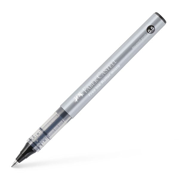 ROLLER FREE INK 0.5MM NEGRU FABER-CASTELL – poza 2