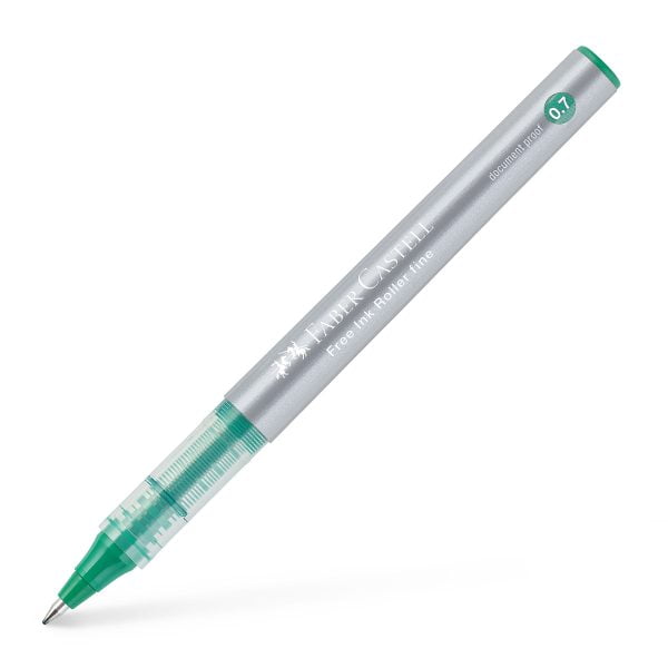 ROLLER FREE INK 0.7MM VERDE FABER-CASTELL – poza 2