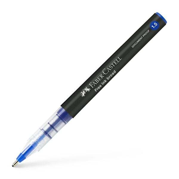 ROLLER FREE INK 1.5MM ALBASTRU FABER-CASTELL – poza 2