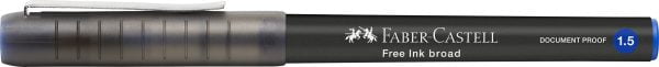 ROLLER FREE INK 1.5MM ALBASTRU FABER-CASTELL – poza 4