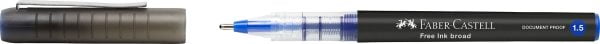 ROLLER FREE INK 1.5MM ALBASTRU FABER-CASTELL – poza 1