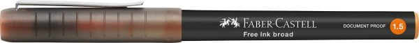 ROLLER FREE INK 1.5MM PORTOCALIU FABER-CASTELL – poza 3