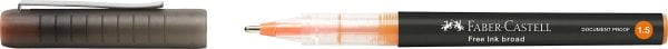 ROLLER FREE INK 1.5MM PORTOCALIU FABER-CASTELL – poza 1