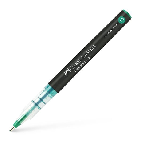 ROLLER FREE INK 1.5MM VERDE FABER-CASTELL – poza 2