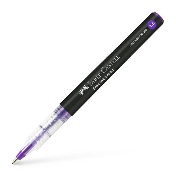 ROLLER FREE INK 1.5MM VIOLET FABER-CASTELL – poza 2