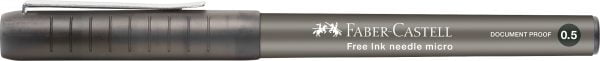 ROLLER FREE INK NEEDLE 0.5MM NEGRU FABER-CASTELL – poza 2