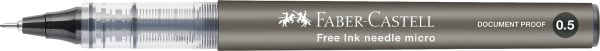 ROLLER FREE INK NEEDLE 0.5MM NEGRU FABER-CASTELL – poza 3