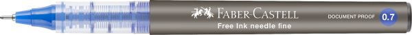 ROLLER FREE INK NEEDLE 0.7MM ALBASTRU FABER-CASTELL – poza 2