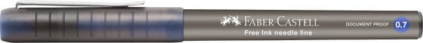 ROLLER FREE INK NEEDLE 0.7MM ALBASTRU FABER-CASTELL – poza 3