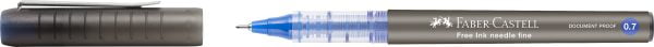 ROLLER FREE INK NEEDLE 0.7MM ALBASTRU FABER-CASTELL – poza 1