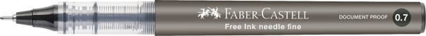 ROLLER FREE INK NEEDLE 0.7MM NEGRU FABER-CASTELL – poza 2