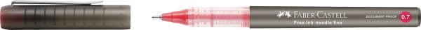 ROLLER FREE INK NEEDLE 0.7MM ROSU FABER-CASTELL – poza 1