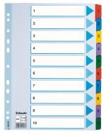 SEPARATOARE INDEX CARTON 1-10 MYLAR ESSELTE – poza 1