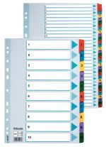 SEPARATOARE INDEX CARTON 1-10 MYLAR ESSELTE – poza 3