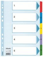 SEPARATOARE INDEX CARTON 1-5 MYLAR ESSELTE – poza 1