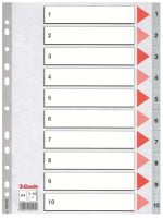SEPARATOARE INDEX PLASTIC 1-10 ESSELTE – poza 1