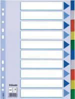SEPARATOARE INDEX PLASTIC 10 CULORI ESSELTE – poza 1