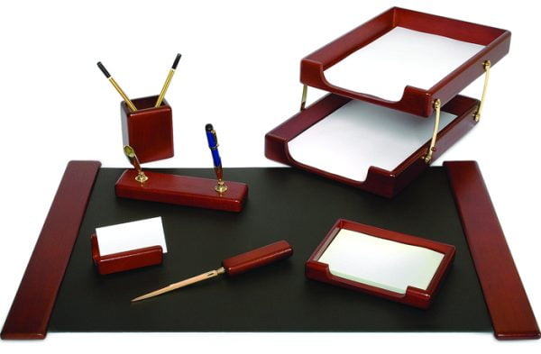 SET DE BIROU DIN LEMN MARO 8 PIESE – poza 1