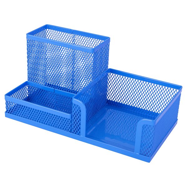 SUPORT BIROU 3 COMPARTIMENTE MESH COLOR DELI – poza 2