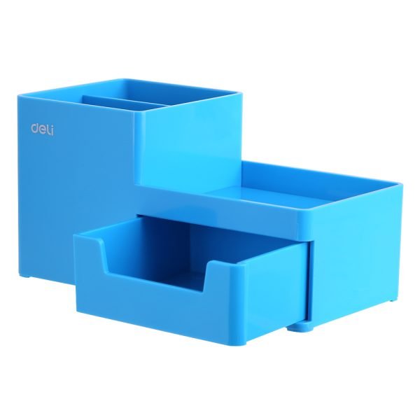 SUPORT BIROU 3 COMPART+SERTAR BLEU DELI – poza 1