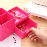 SUPORT BIROU 3 COMPART+SERTAR ROZ DELI – poza 3