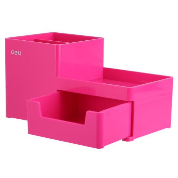 SUPORT BIROU 3 COMPART+SERTAR ROZ DELI – poza 1