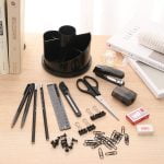 SUPORT BIROU ROTATIV ECHIPAT 16 PIESE 7 COMPARTIMENTE DELI – poza 2