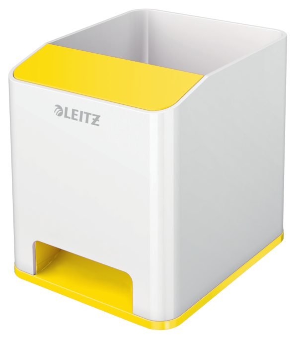 SUPORT INSTRUMENTE DE SCRIS AMPLIF SUNET GALBEN/ALB WOW LEITZ – poza 1