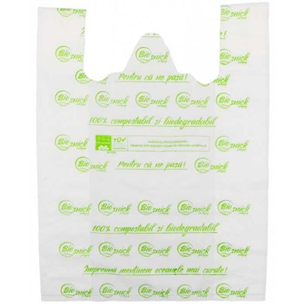 Sacose maieu biodegradabile albe 3-4 kg. 230 x 380 mm 50 buc/set – poza 1