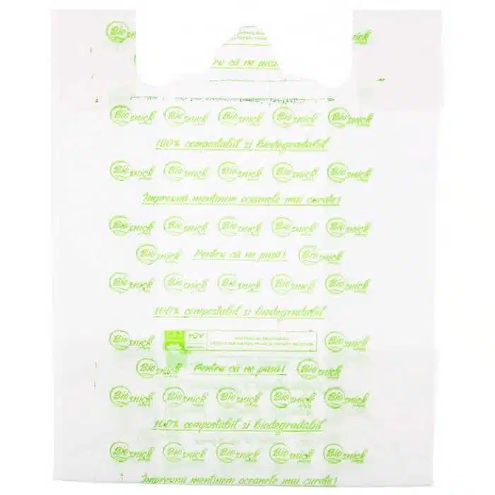 Sacose maieu biodegradabile albe 8-9 kg. 300 x 550 mm 50 buc/set – poza 1