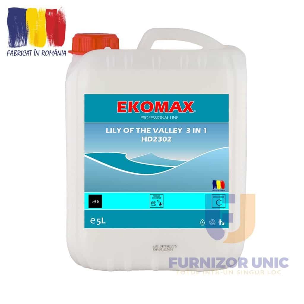Sapun Lichid/Gel De Dus/Sampon Ekomax Lily of the Valley 3 In 1 5 lt – poza 1