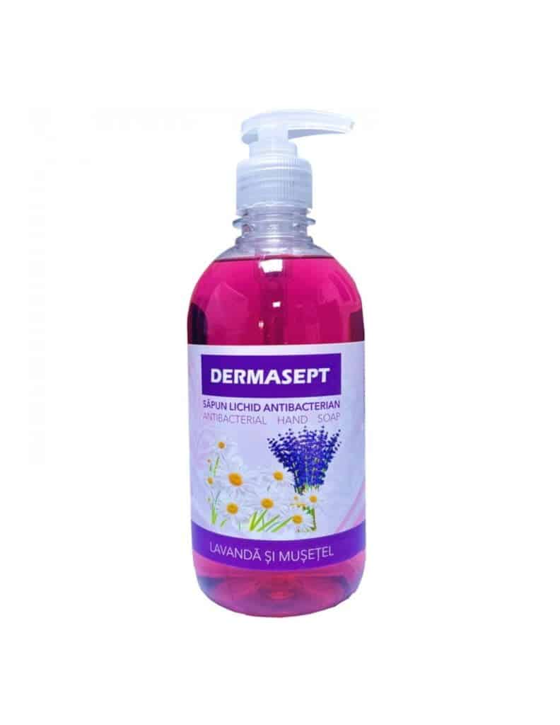 Sapun lichid antibacterian 500 ml cu pompita Ekomax Dermasept – poza 1