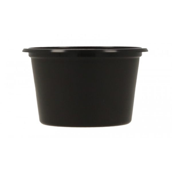 Sosiera neagra PP 100cc  d65mm 100 buc/set – poza 2