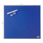 TABLA MAGNETICA STICLA 30*30 CM ALBASTRA+ACCESORII DIAMOND NOBO – poza 3